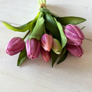 Strauß Kunsttulpen lila hell | Mooie Tijd
